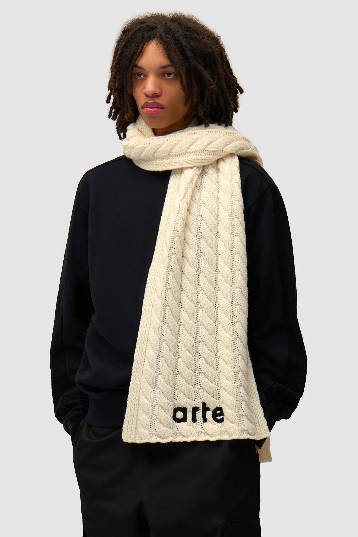 Textured Logo Scarf