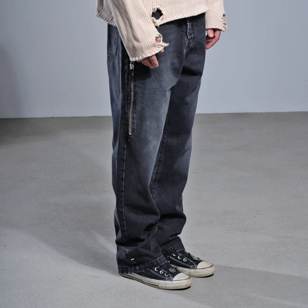 Cross Pocket Phrase Jeans