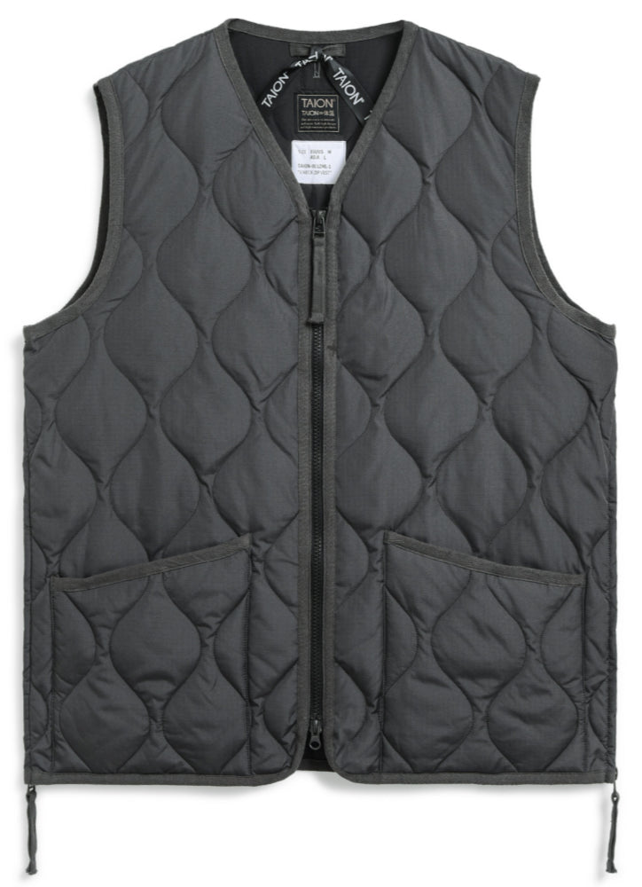 Military Zip V-Neck Vest