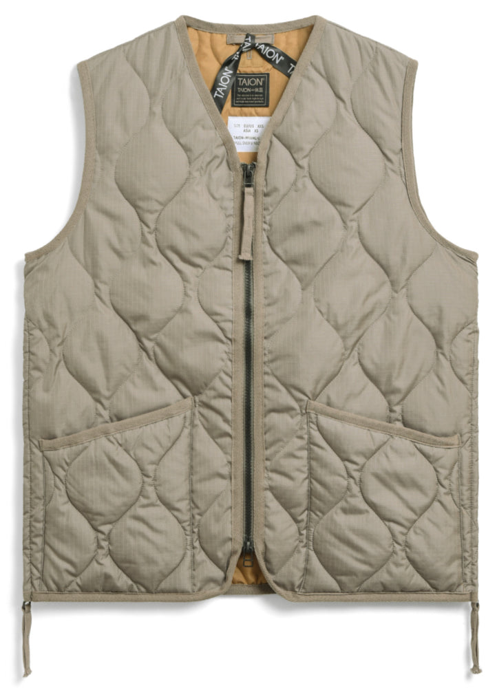 Military Zip V-Neck Vest