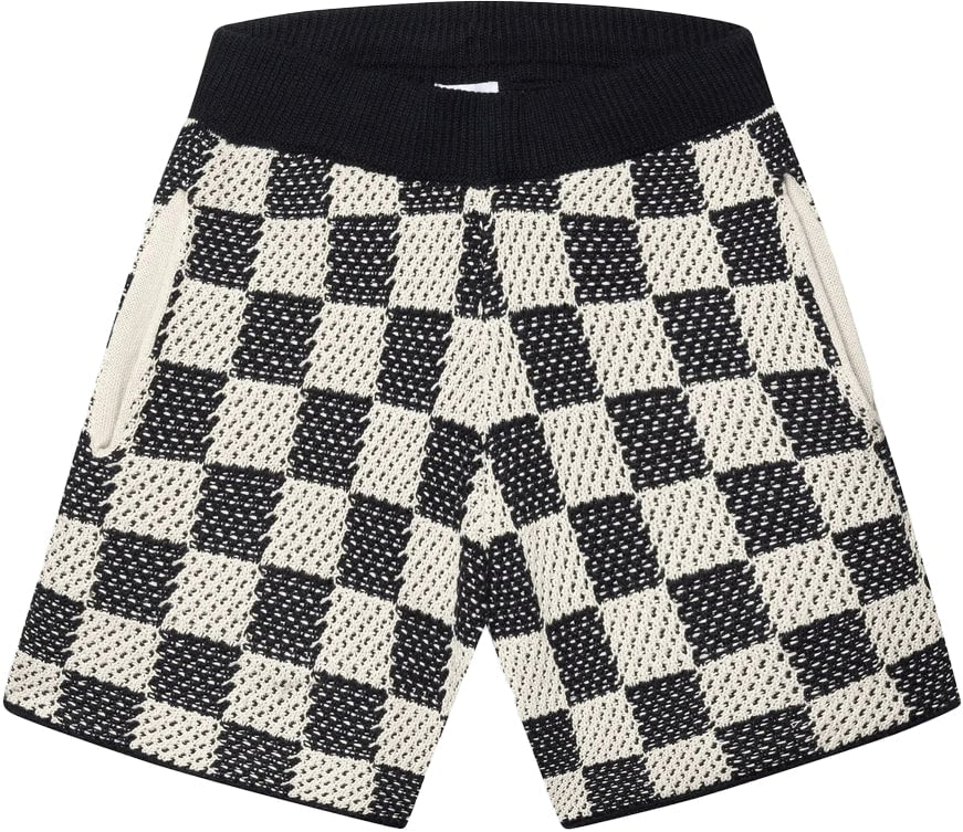 Checkered Crochet Shorts - decent.store