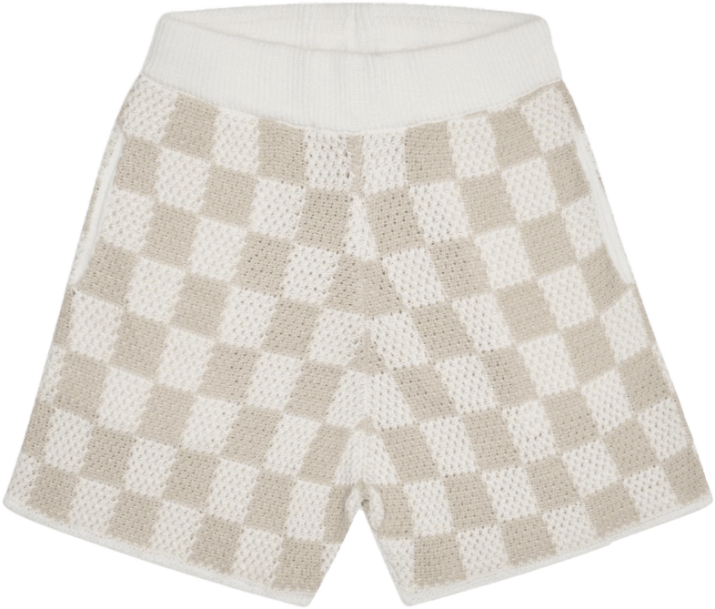 Checkered Crochet Shorts - decent.store