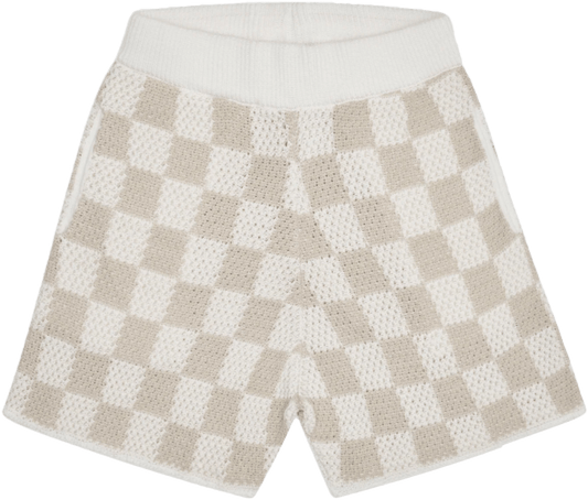 Checkered Crochet Shorts - decent.store