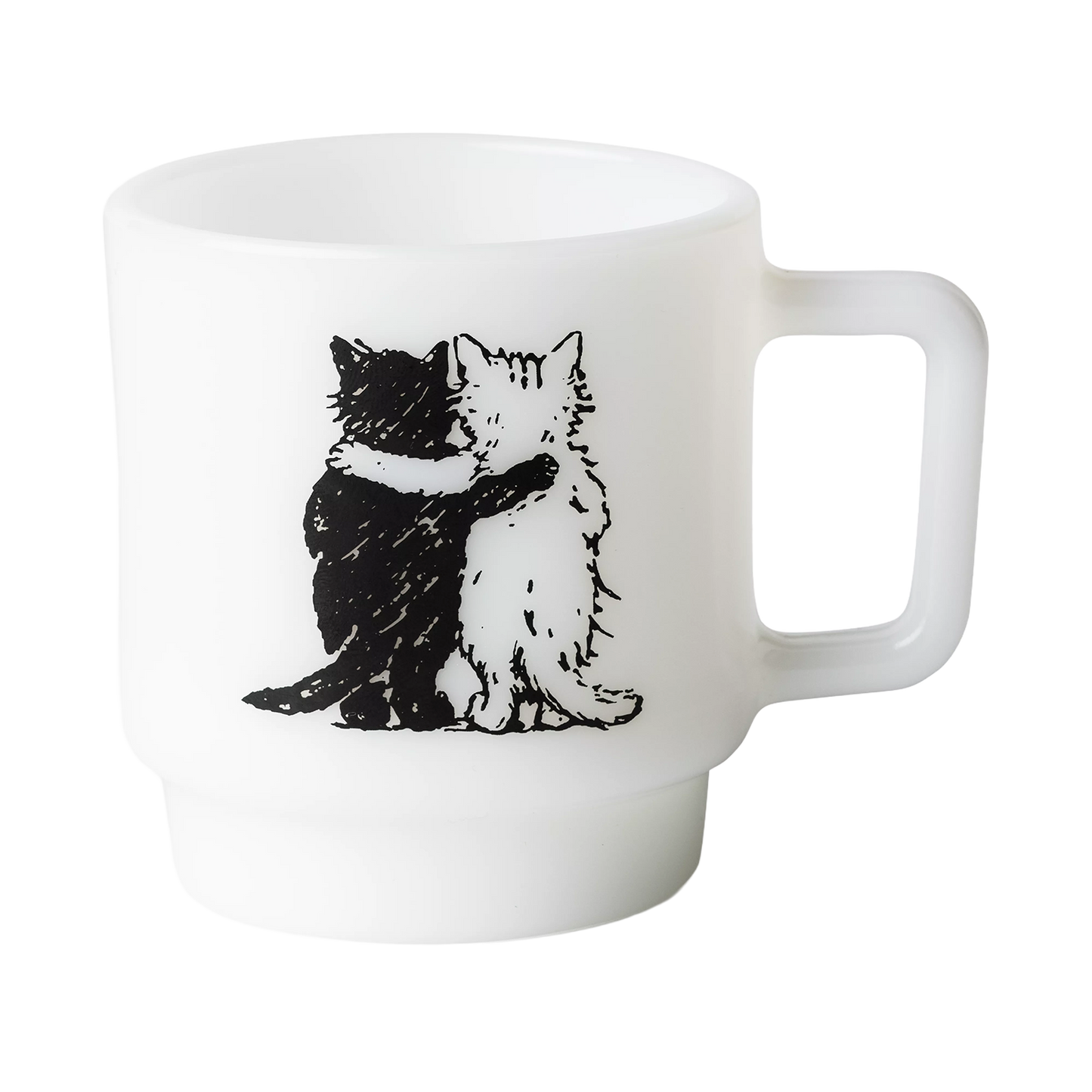 Hugging Cats Glas Mug