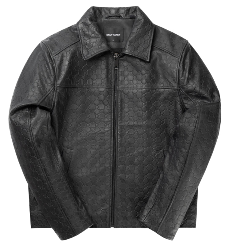 Silence Monogram Leather Jacket - decent.store
