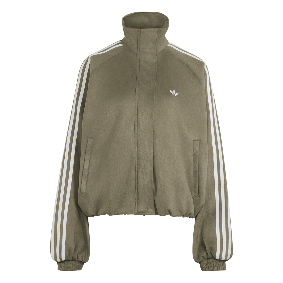 Faux Suede Track Top