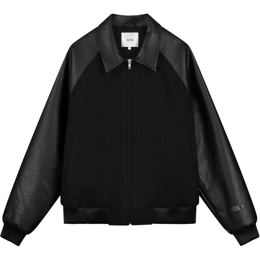 Leather Varsity Jacket