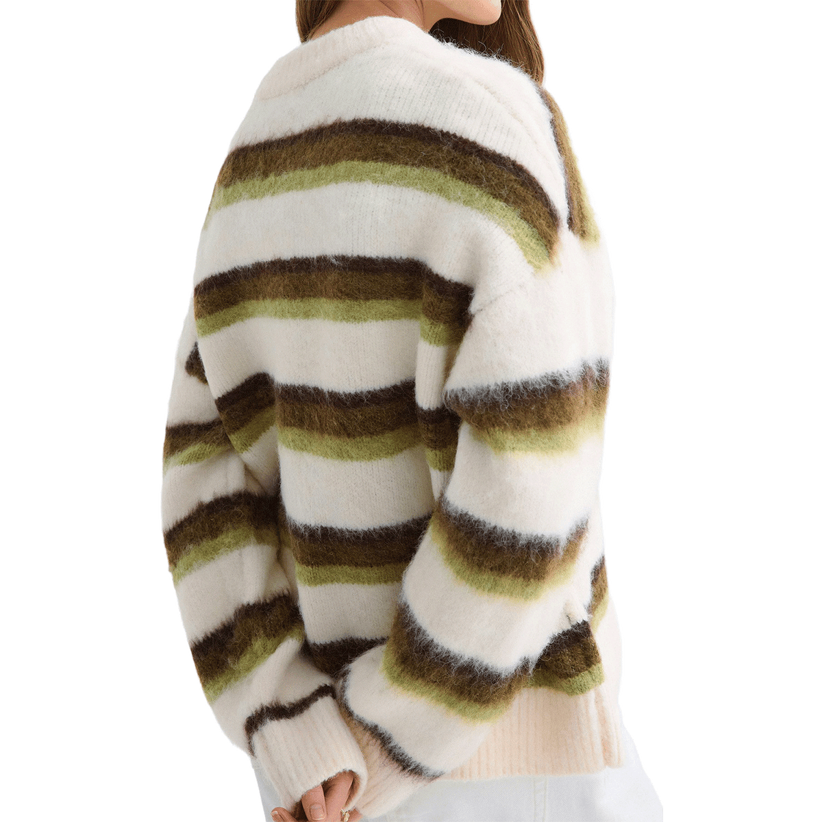 Stripe Chunky knitted sweater