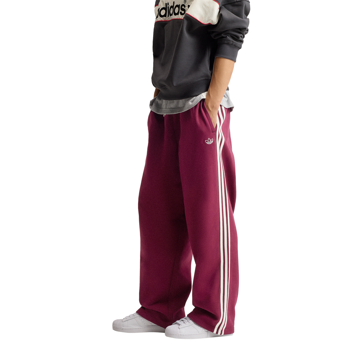 adiSignature 3 Stripes Open Hem Sweatpant