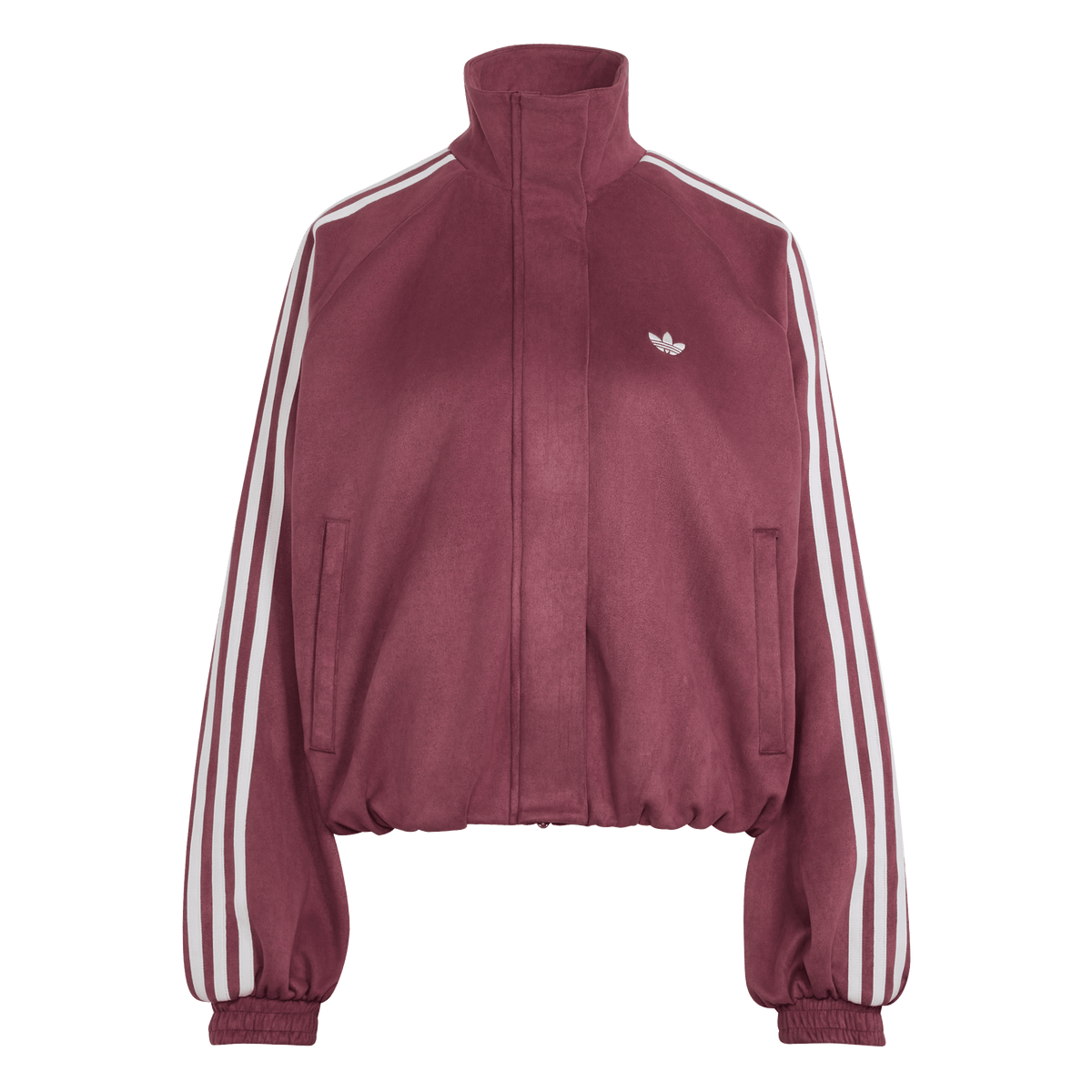 Faux Suede Track Top