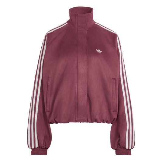 Faux Suede Track Top