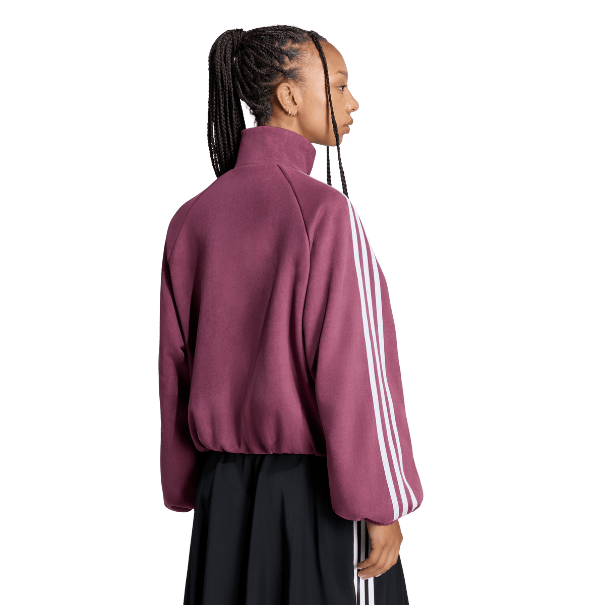Faux Suede Track Top