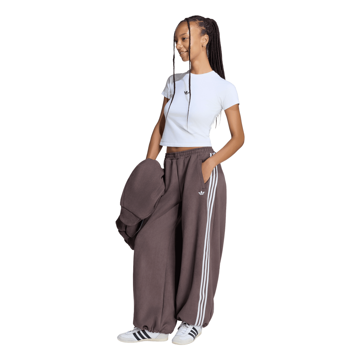 Faux Suede Track Pant