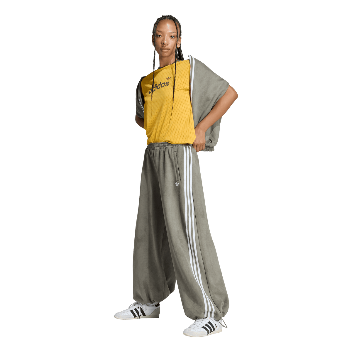 Faux Suede Track Pant