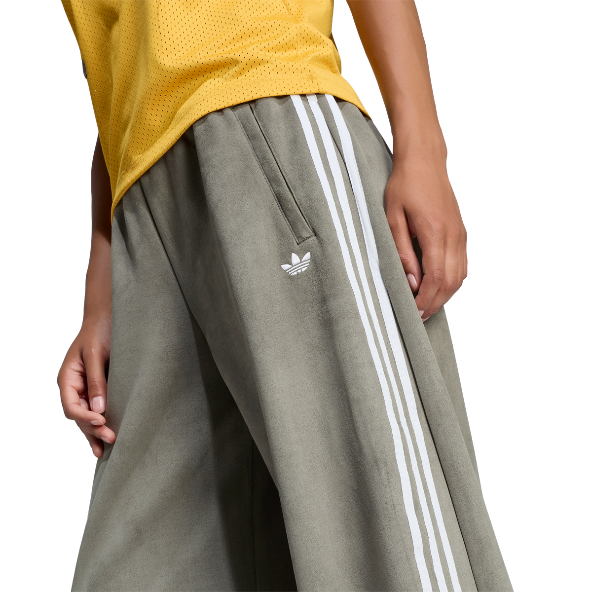 Faux Suede Track Pant