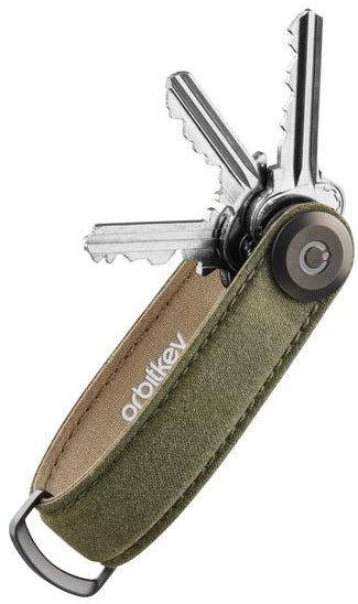 Leather Key Organiser Waxed Canvas Khaki