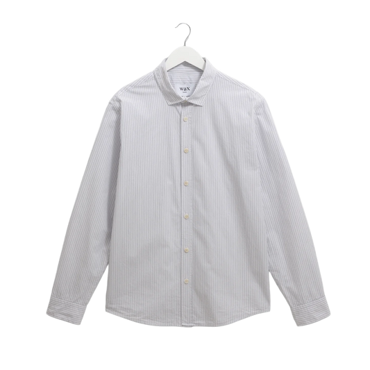 Shelly Shirt Poplin Fine Stripe