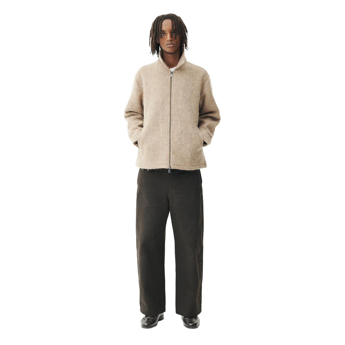 ZIP Up Bonded Alpaca Wool