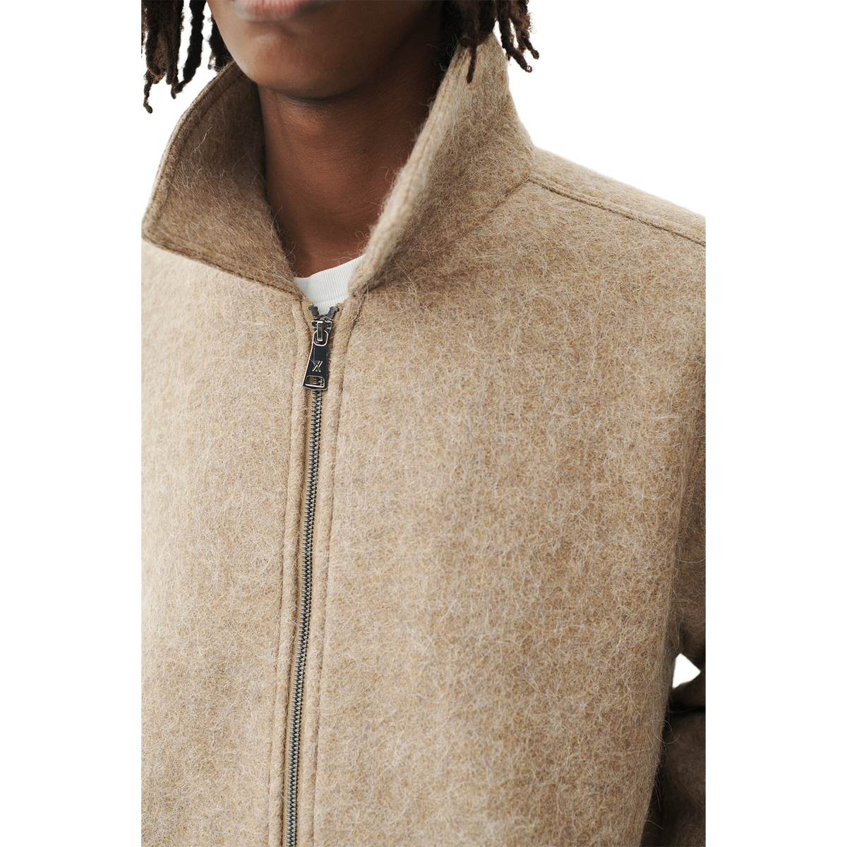 ZIP Up Bonded Alpaca Wool