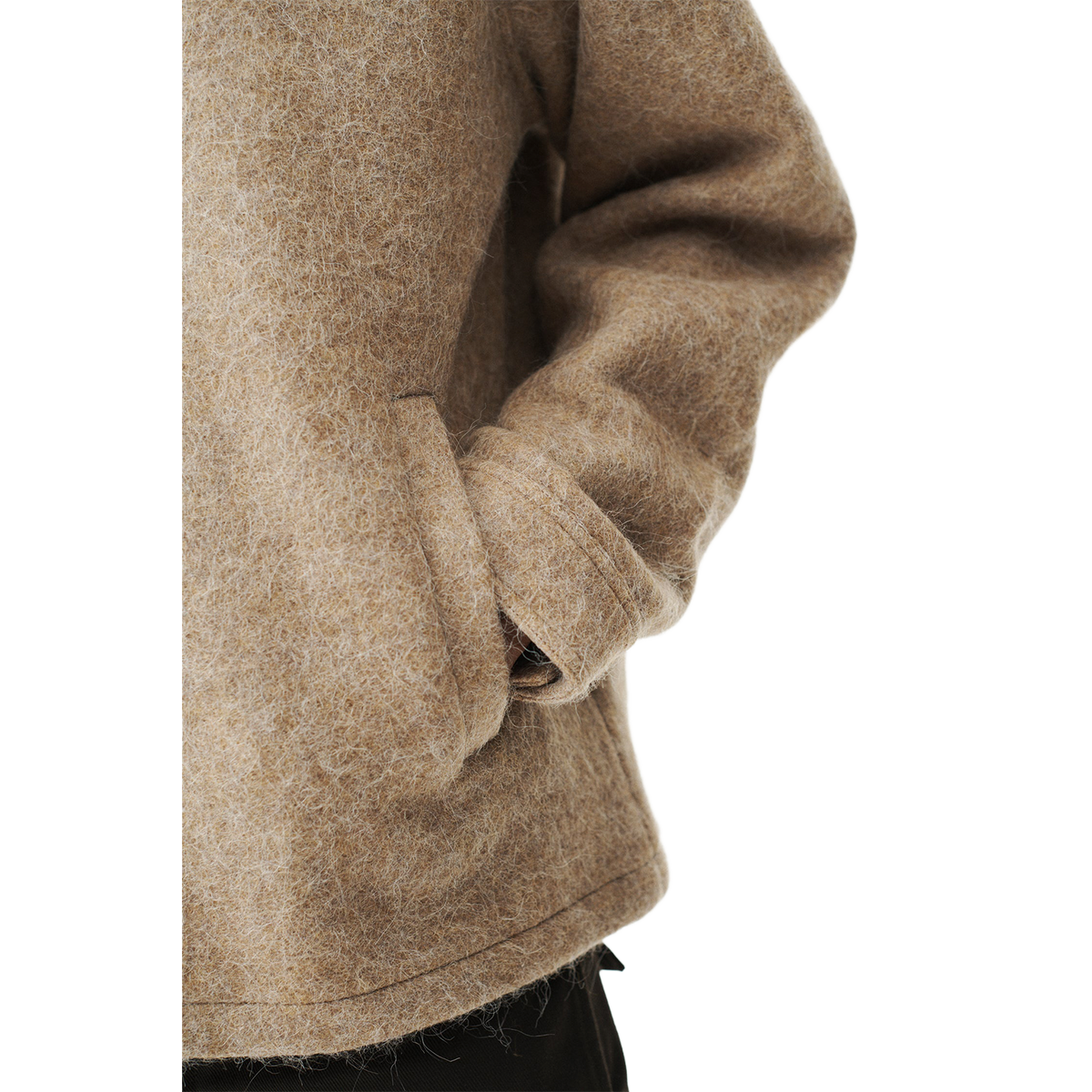 ZIP Up Bonded Alpaca Wool