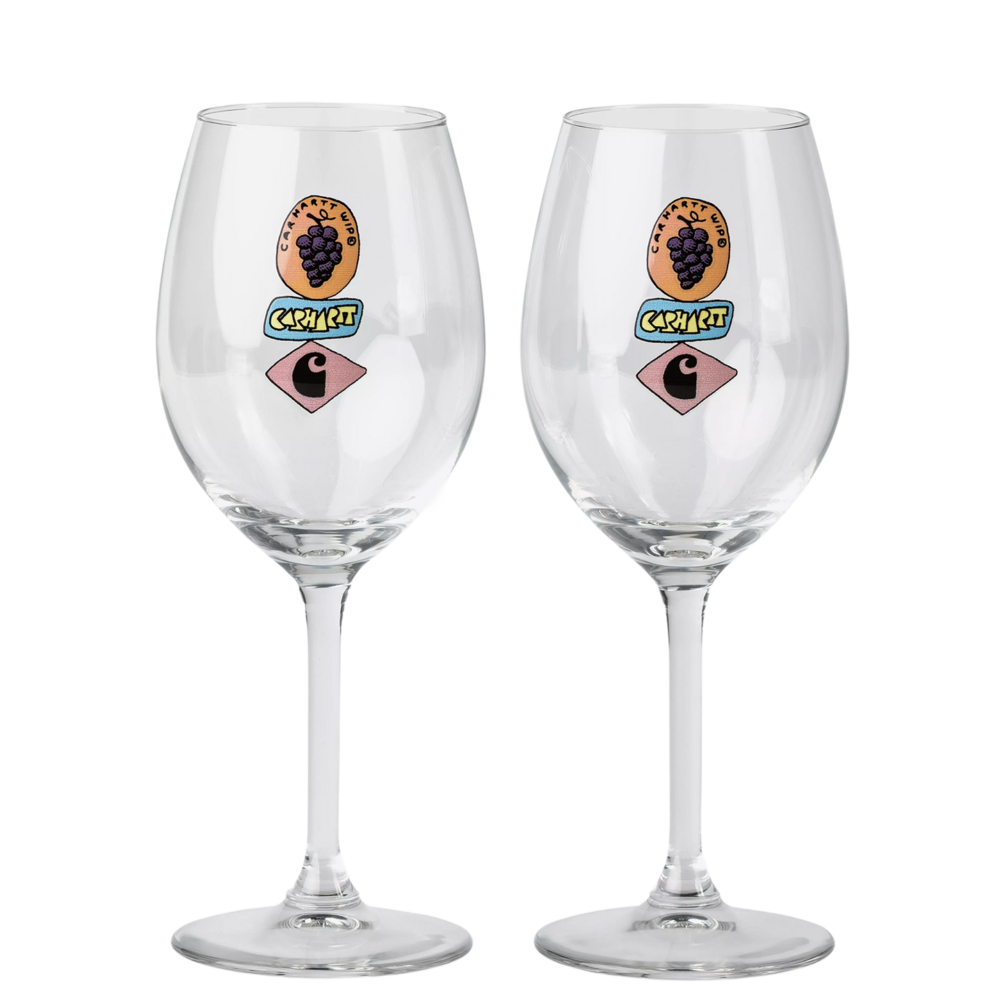 Stacked Grapes Wine Glas Set