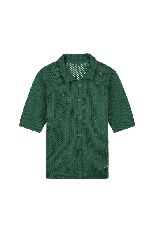 Crochet Knit Button Shirt - decent.store