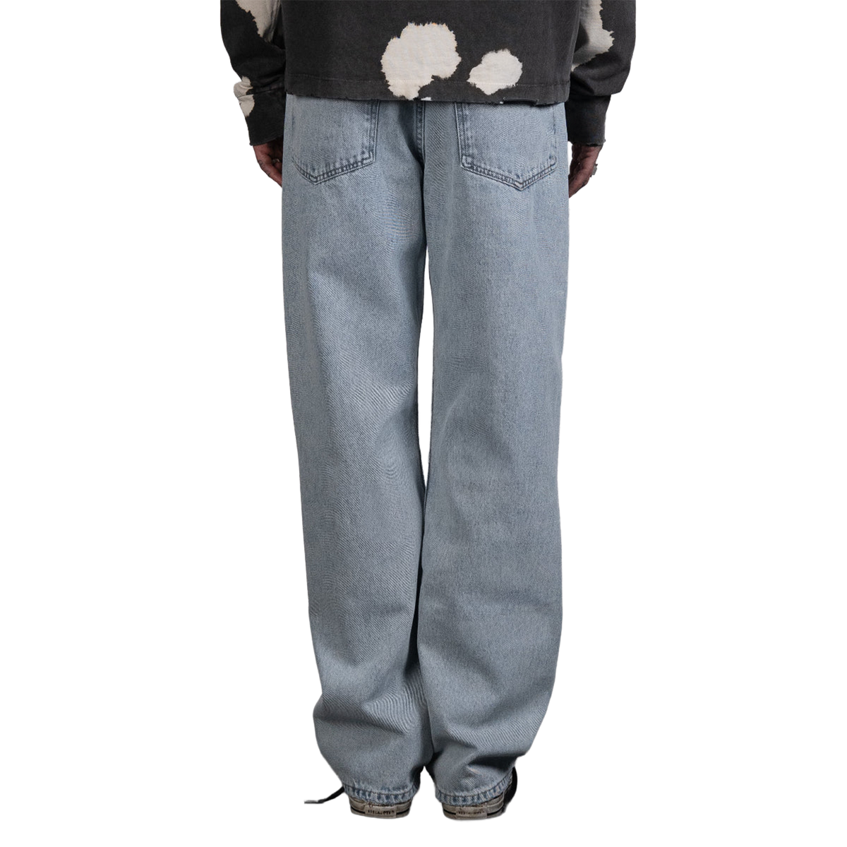 Phrase Baggy Patch Denim Pants