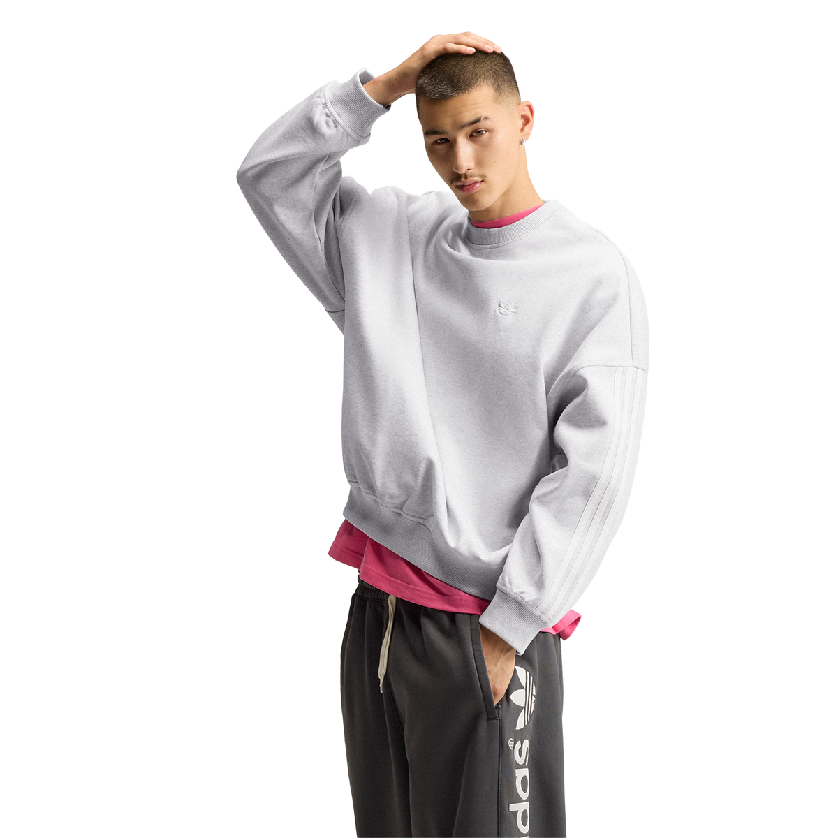 adisignature 3 Stripes Crewneck Sweatshirt