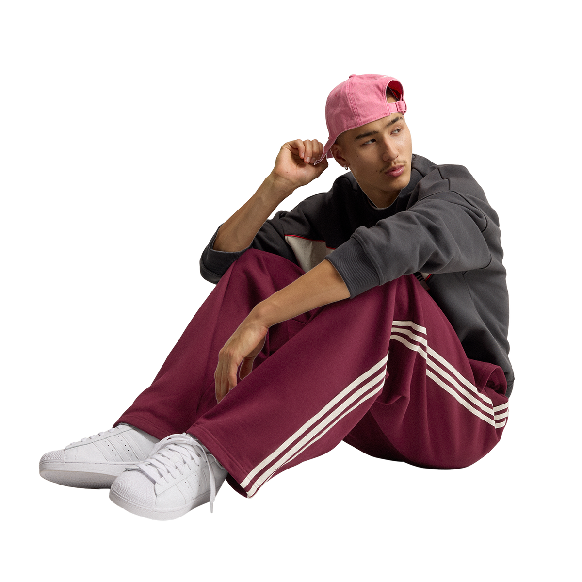 adiSignature 3 Stripes Open Hem Sweatpant