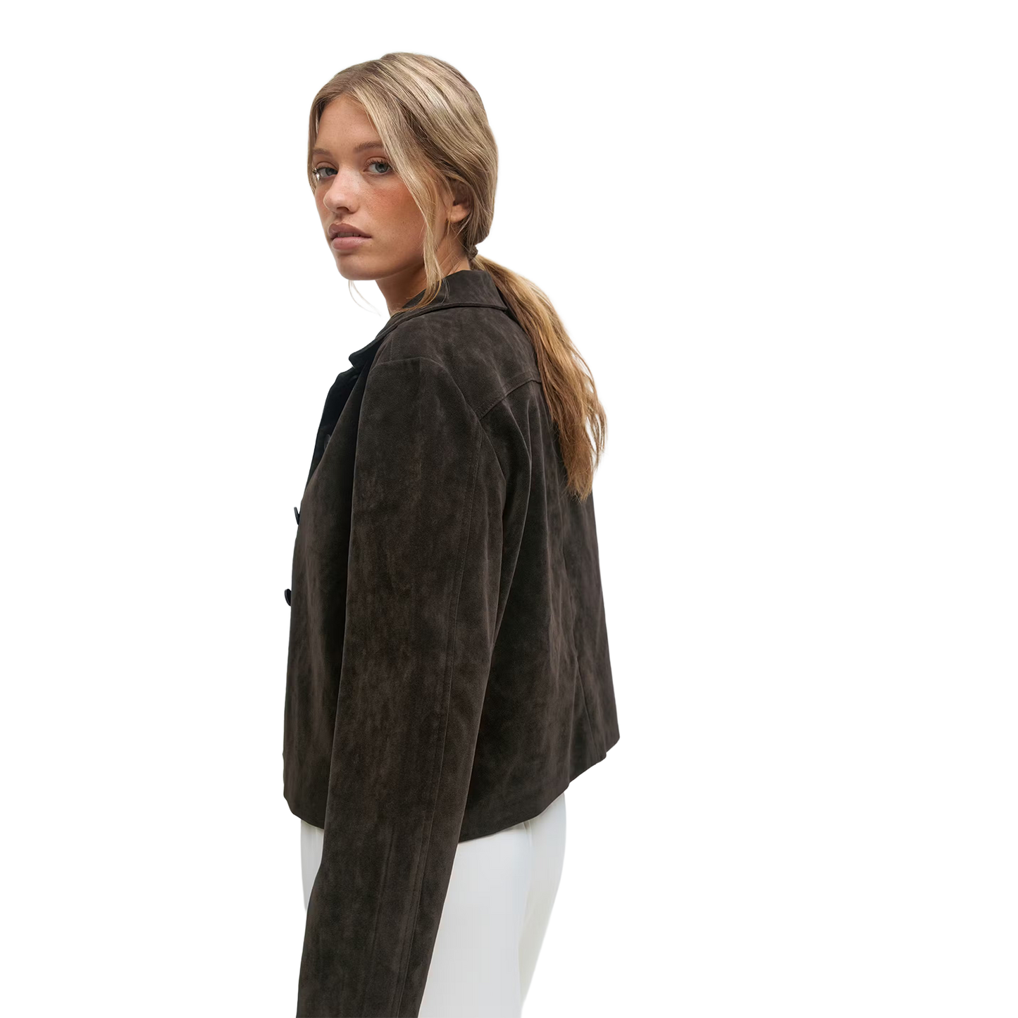 Faux Suede Short Jacket