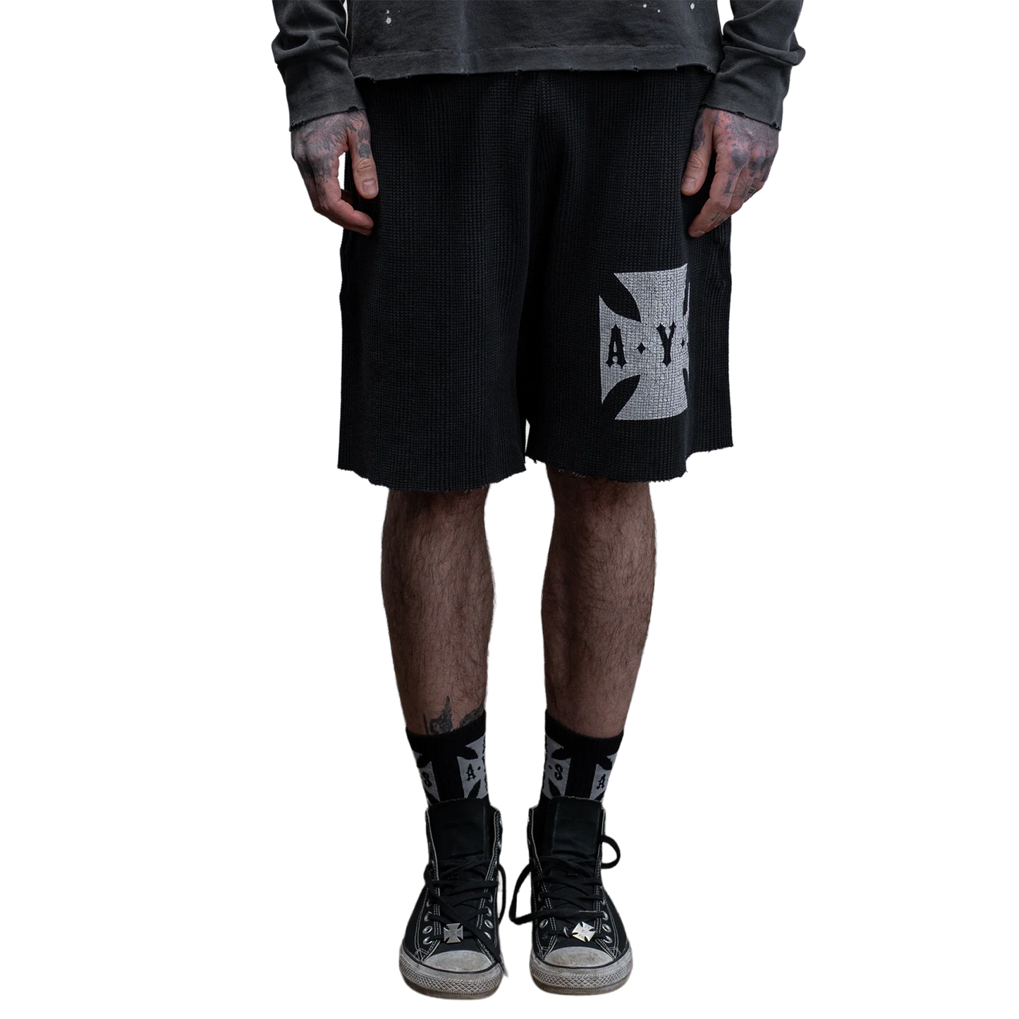 Cross Waffle Vintage Shorts