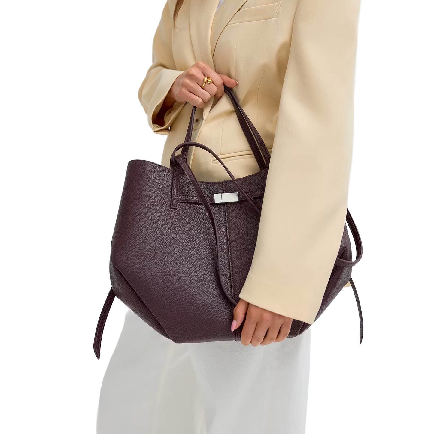 Detail Strap Tote Bag