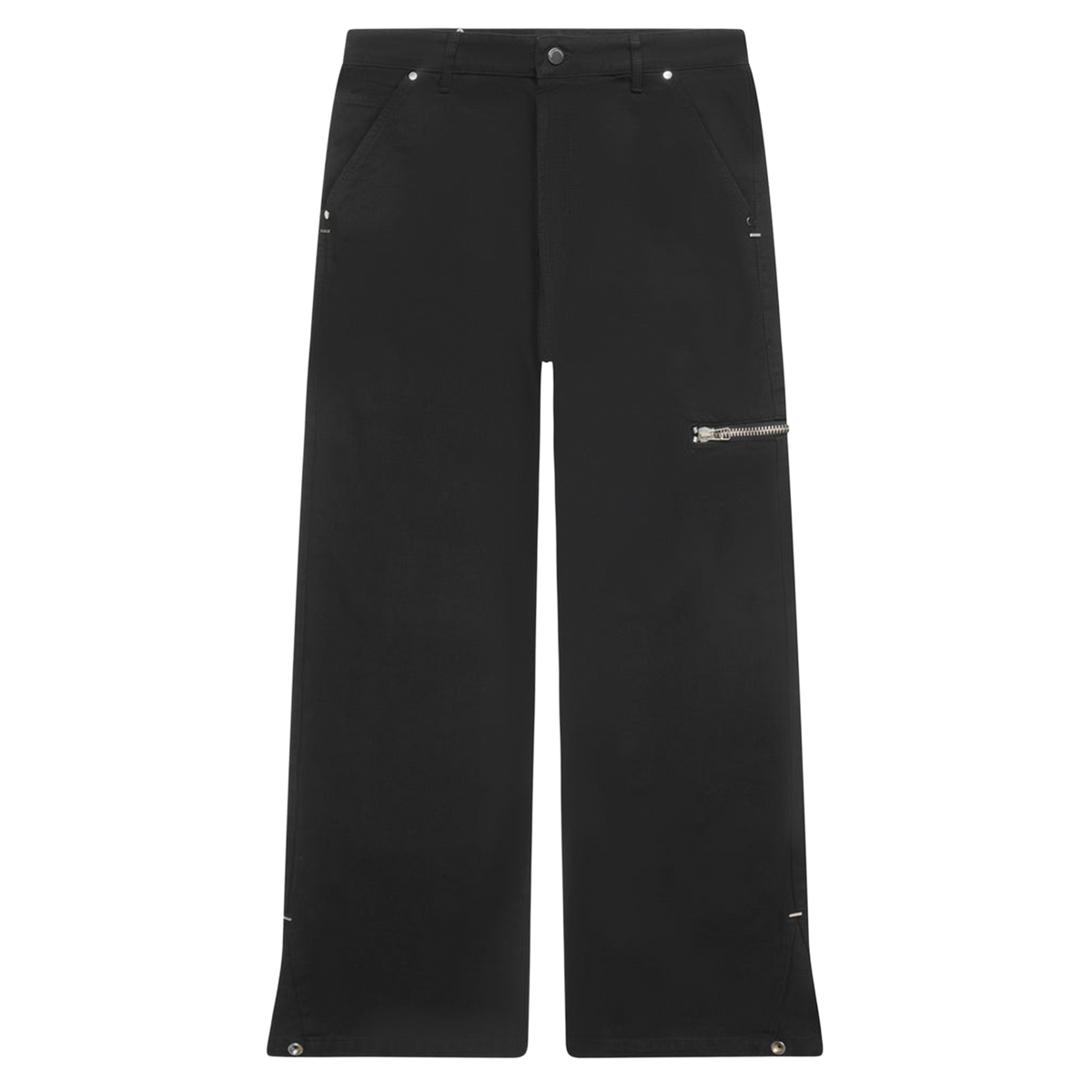 Side Zip Adjustable Flare Pants
