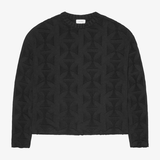 Raw Mono Cross Knit - decent.store