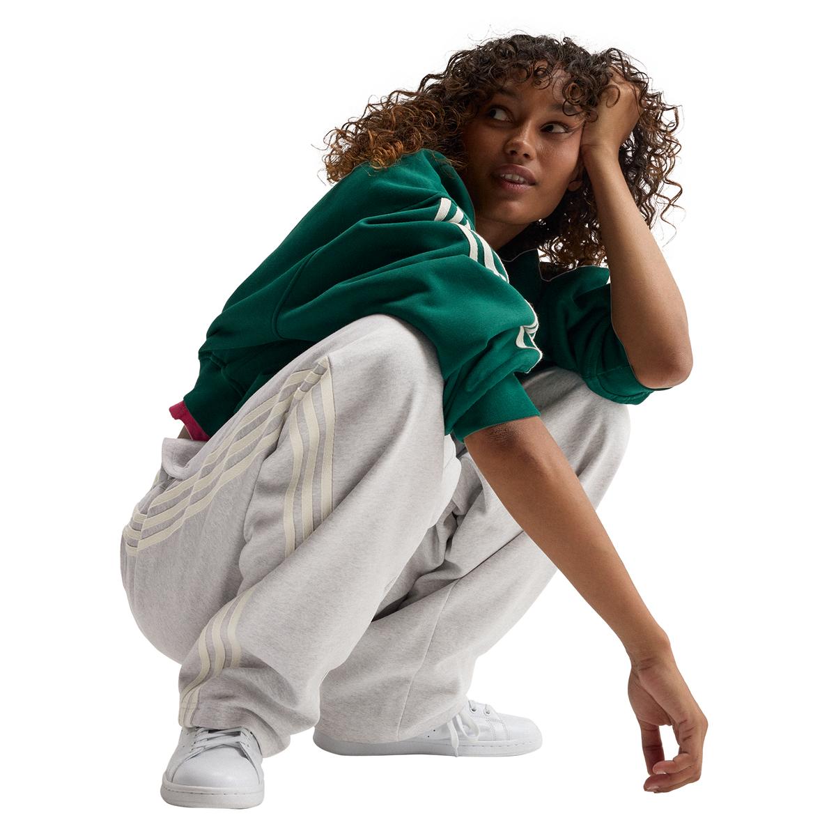 adiSignature 3 Stripes Open Hem Sweatpant