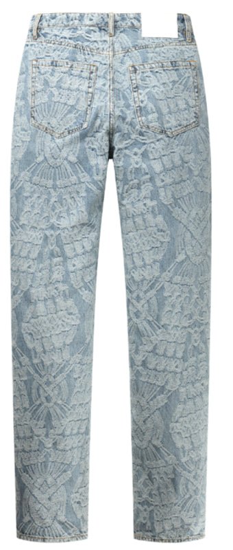 Settle Macrame Denim Pants - decent.store