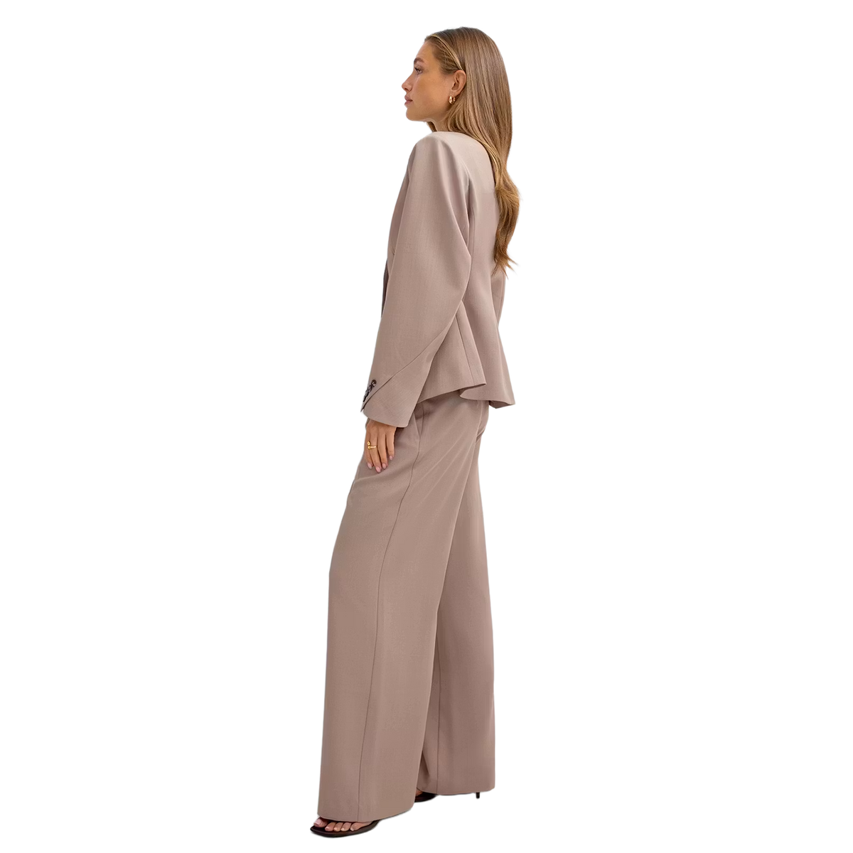 Mid Wide Pleated Trousers