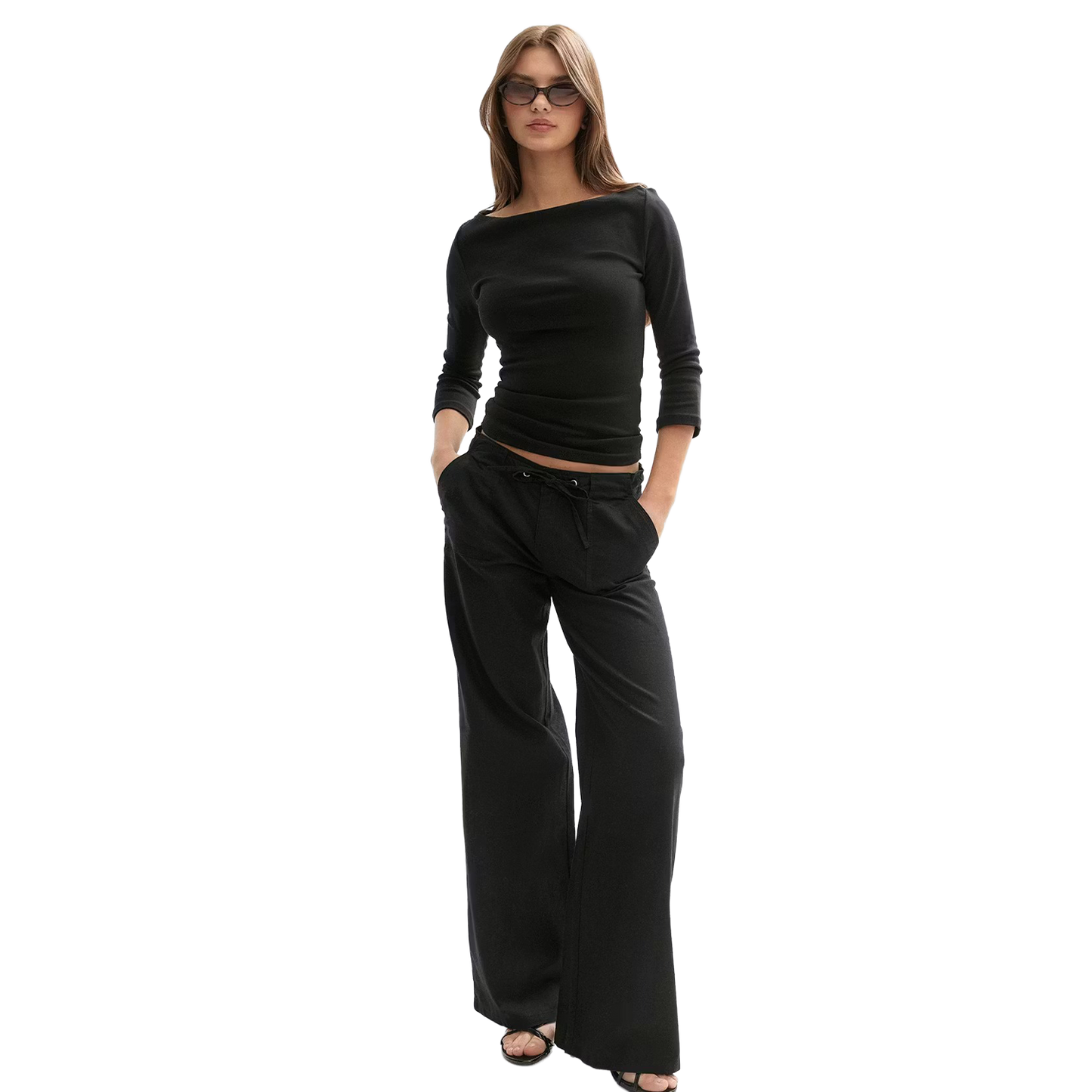 Linen Blend Trousers