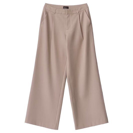 Mid Wide Pleated Trousers