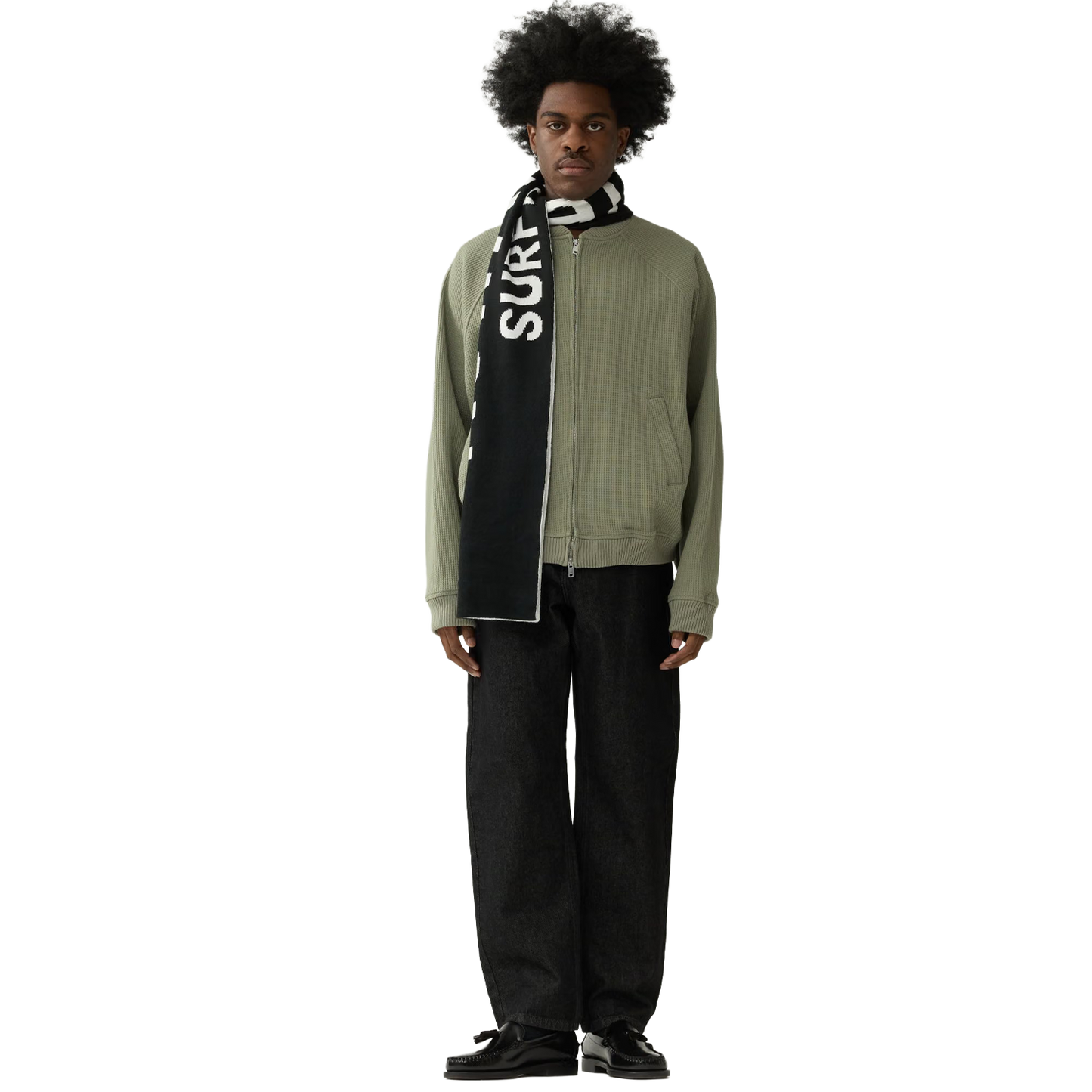 Waffle Zip Up