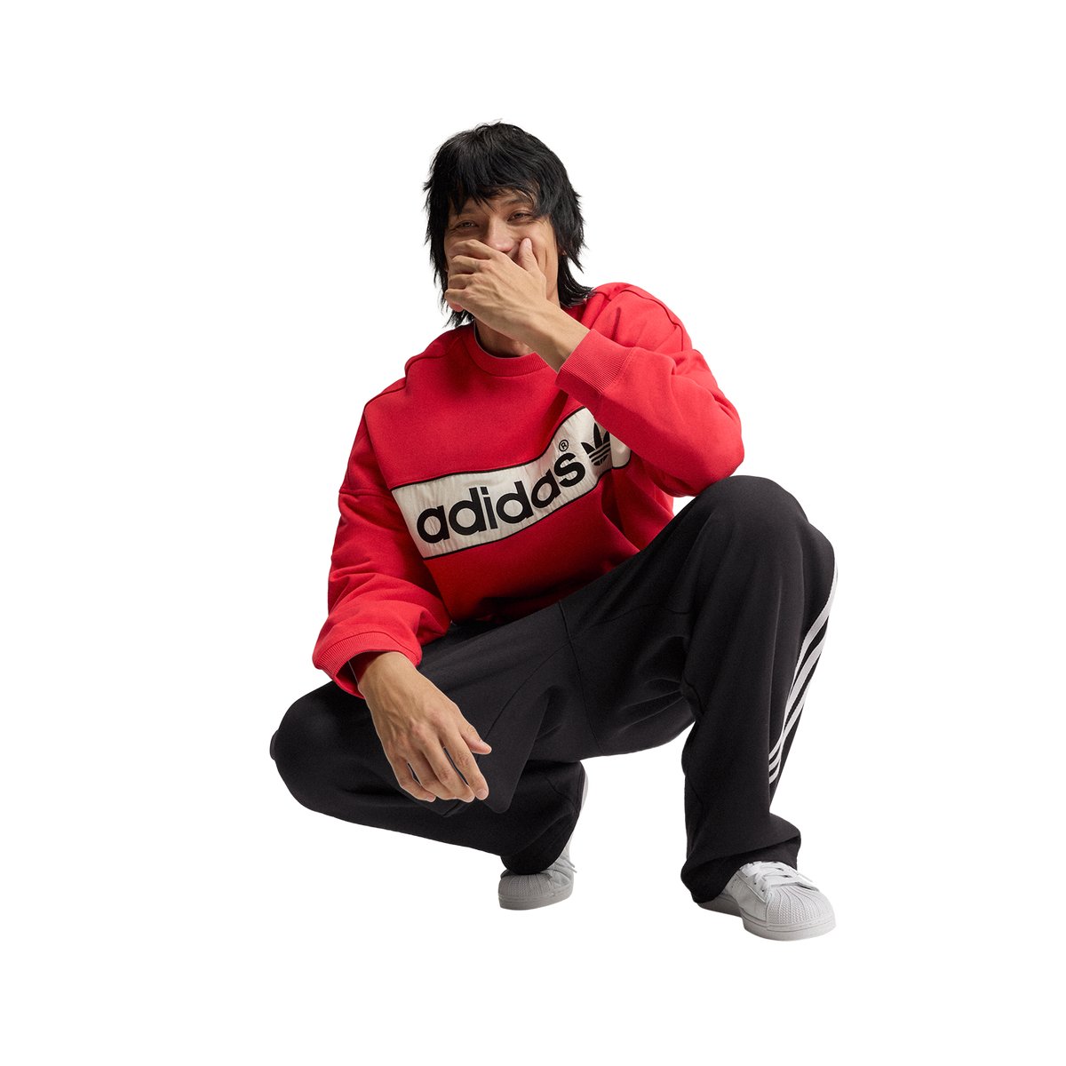 adiSignature 3 Stripes Open Hem Sweatpant