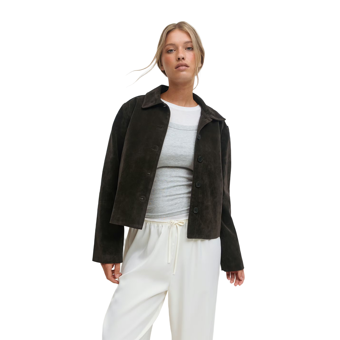 Faux Suede Short Jacket