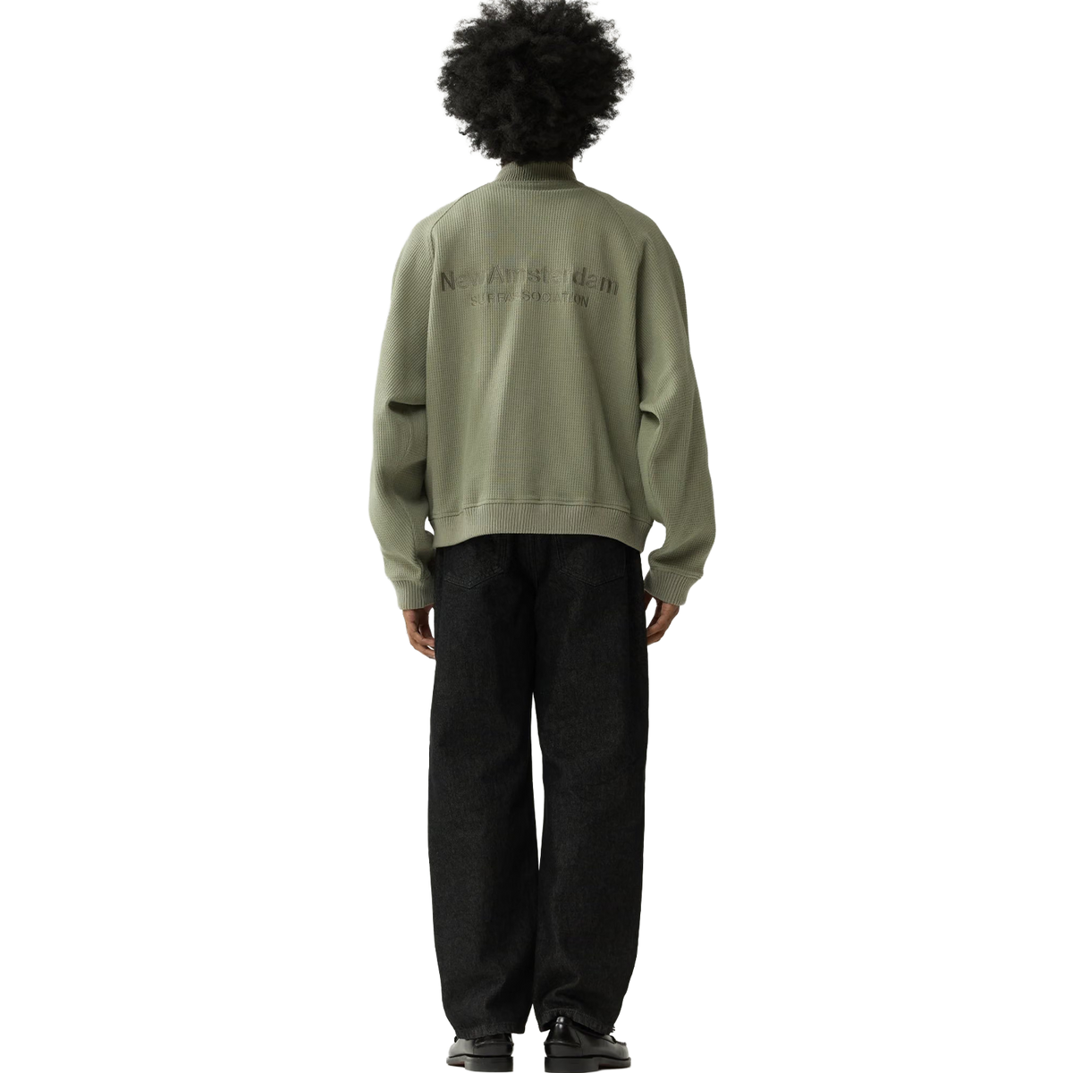 Waffle Zip Up