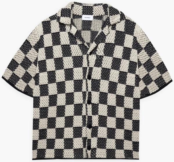 Checkered Crochet Shirt