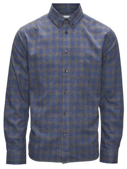 Larch Regular Fit Button Down Collar Checked Shirt