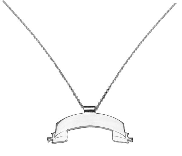 AY Banned Pendant Silver Necklace