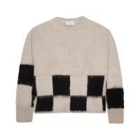 Brushed Checkered Knit