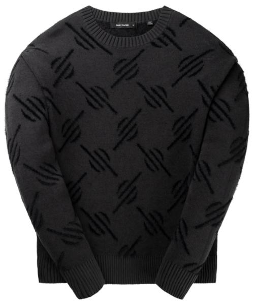 Tevin Monogram Knit Sweater