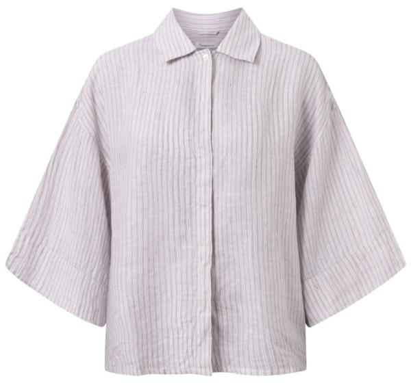 Stripe Linen SS Shirt W