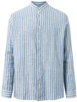 Long Sleeve Stripe Linen Custom Fit Shirt